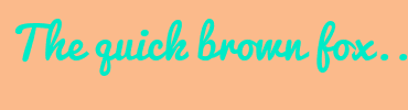 Image with Font Color 00EBC7 and Background Color FBBA8B